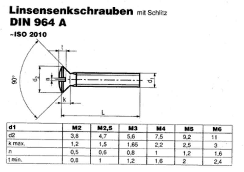100 Stück  Eisengewindeschrauben  M 3.0 mm   Länge  8.0 mm  brüniert  DIN 964 