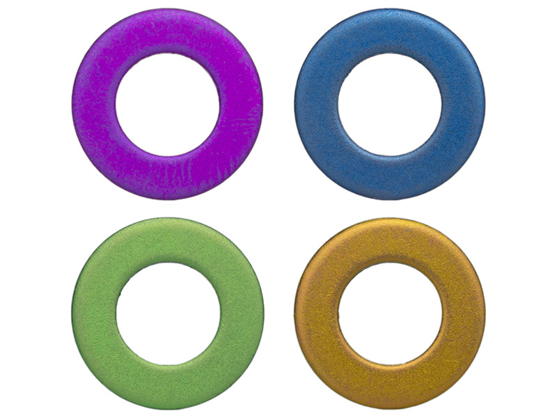 4 Titan-Schrauben M5x12 Mm Für Fahrrad-Wasserflaschenhalter - Regenbogenfarbig, Innensechskant, TC4-Legierung
